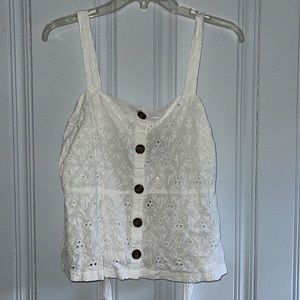 NWT ASOS palm tree eyelet top